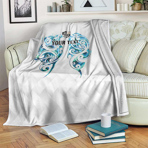 Queensland Maori Kiwi Personalised Blanket Ma Kakariki Papua Shell Maori Tribal Tattoo