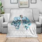 Queensland Maori Kiwi Personalised Blanket Ma Kakariki Papua Shell Maori Tribal Tattoo
