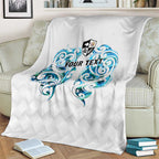 Queensland Maori Kiwi Personalised Blanket Ma Kakariki Papua Shell Maori Tribal Tattoo