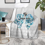 Queensland Maori Kiwi Personalised Blanket Ma Kakariki Papua Shell Maori Tribal Tattoo