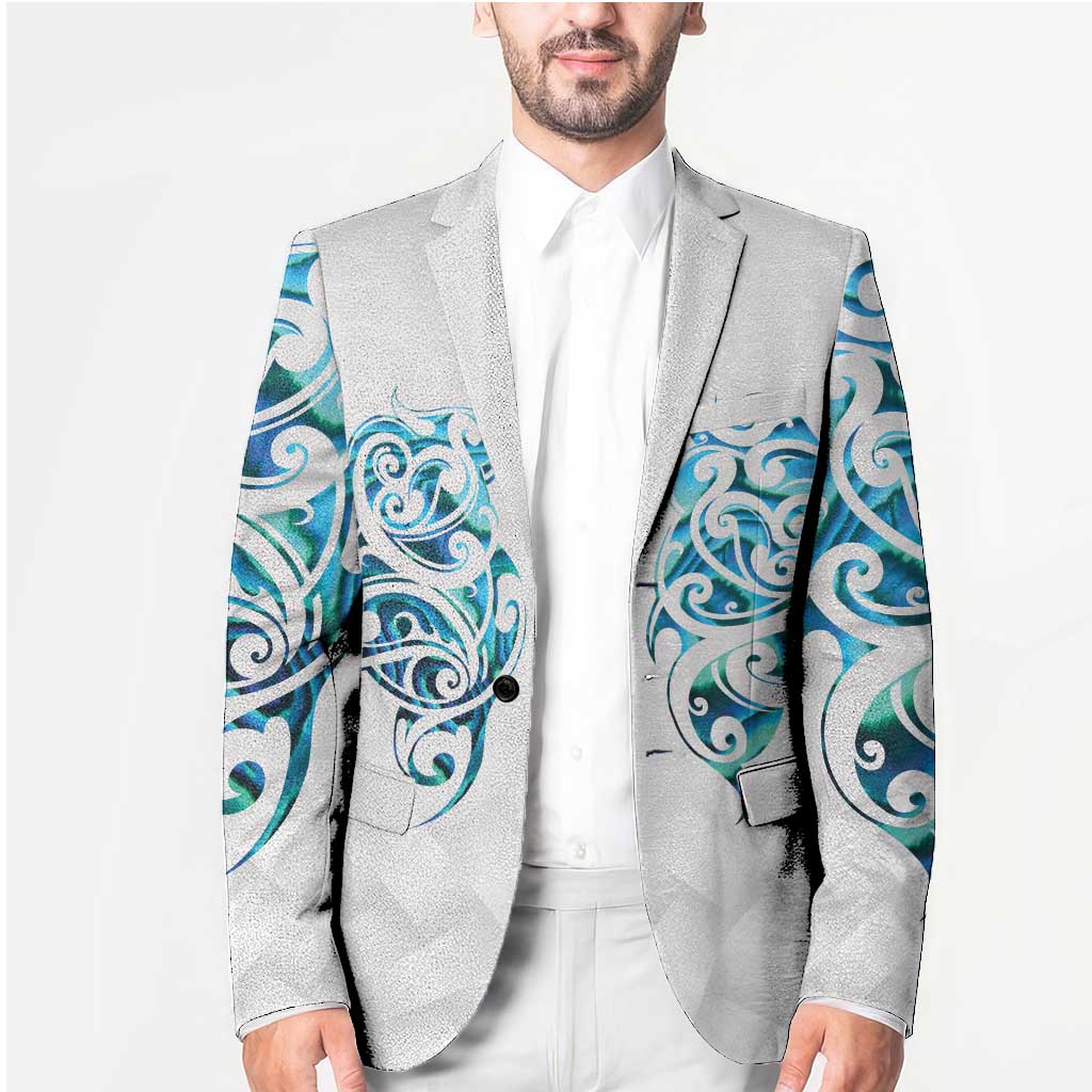 Queensland Maori Kiwi Personalised Blazer Ma Kakariki Papua Shell Maori Tribal Tattoo - Aussie Hoodie