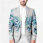Queensland Maori Kiwi Personalised Blazer Ma Kakariki Papua Shell Maori Tribal Tattoo - Aussie Hoodie