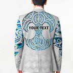 Queensland Maori Kiwi Personalised Blazer Ma Kakariki Papua Shell Maori Tribal Tattoo - Aussie Hoodie
