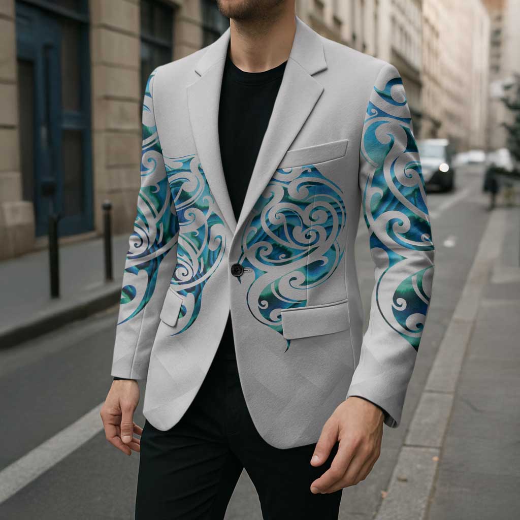 Queensland Maori Kiwi Personalised Blazer Ma Kakariki Papua Shell Maori Tribal Tattoo - Aussie Hoodie