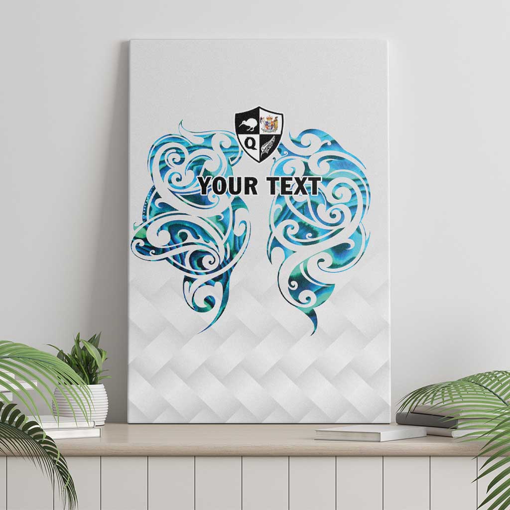 Queensland Maori Kiwi Personalised Canvas Wall Art Ma Kakariki Papua Shell Maori Tribal Tattoo