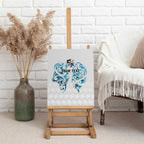 Queensland Maori Kiwi Personalised Canvas Wall Art Ma Kakariki Papua Shell Maori Tribal Tattoo