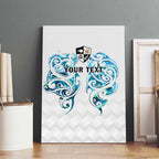 Queensland Maori Kiwi Personalised Canvas Wall Art Ma Kakariki Papua Shell Maori Tribal Tattoo