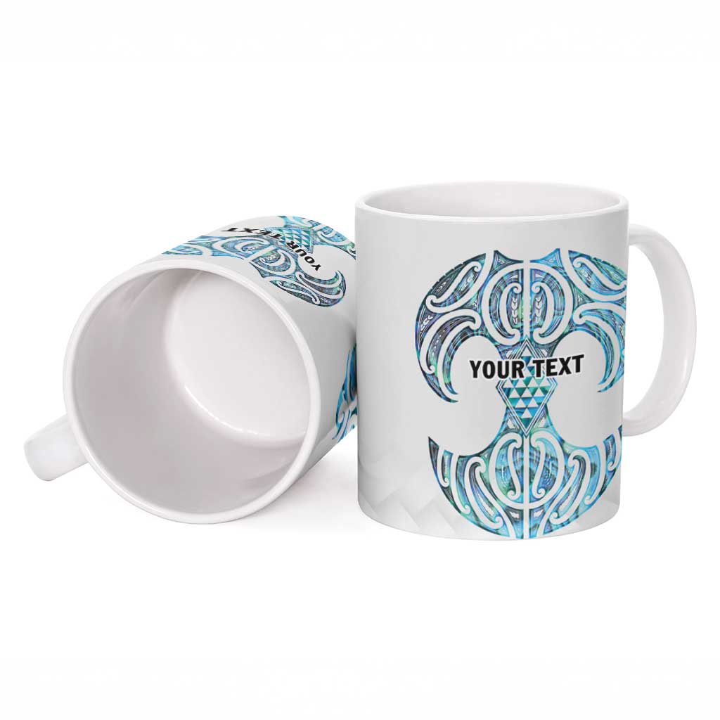 Queensland Maori Kiwi Personalised Ceramic Mug Ma Kakariki Papua Shell Maori Tribal Tattoo - Aussie Hoodie