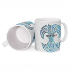 Queensland Maori Kiwi Personalised Ceramic Mug Ma Kakariki Papua Shell Maori Tribal Tattoo - Aussie Hoodie