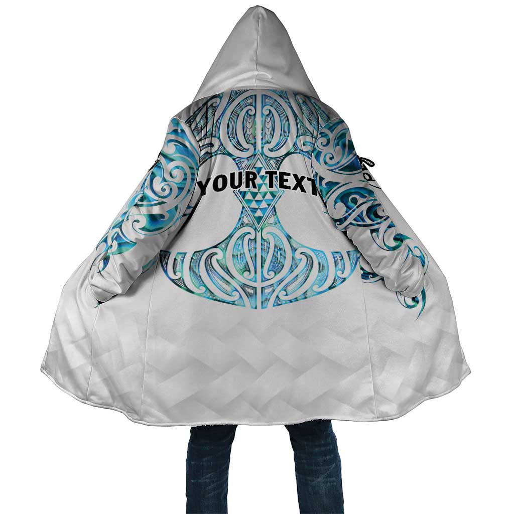 Queensland Maori Kiwi Personalised Cloak Ma Kakariki Papua Shell Maori Tribal Tattoo - Aussie Hoodie