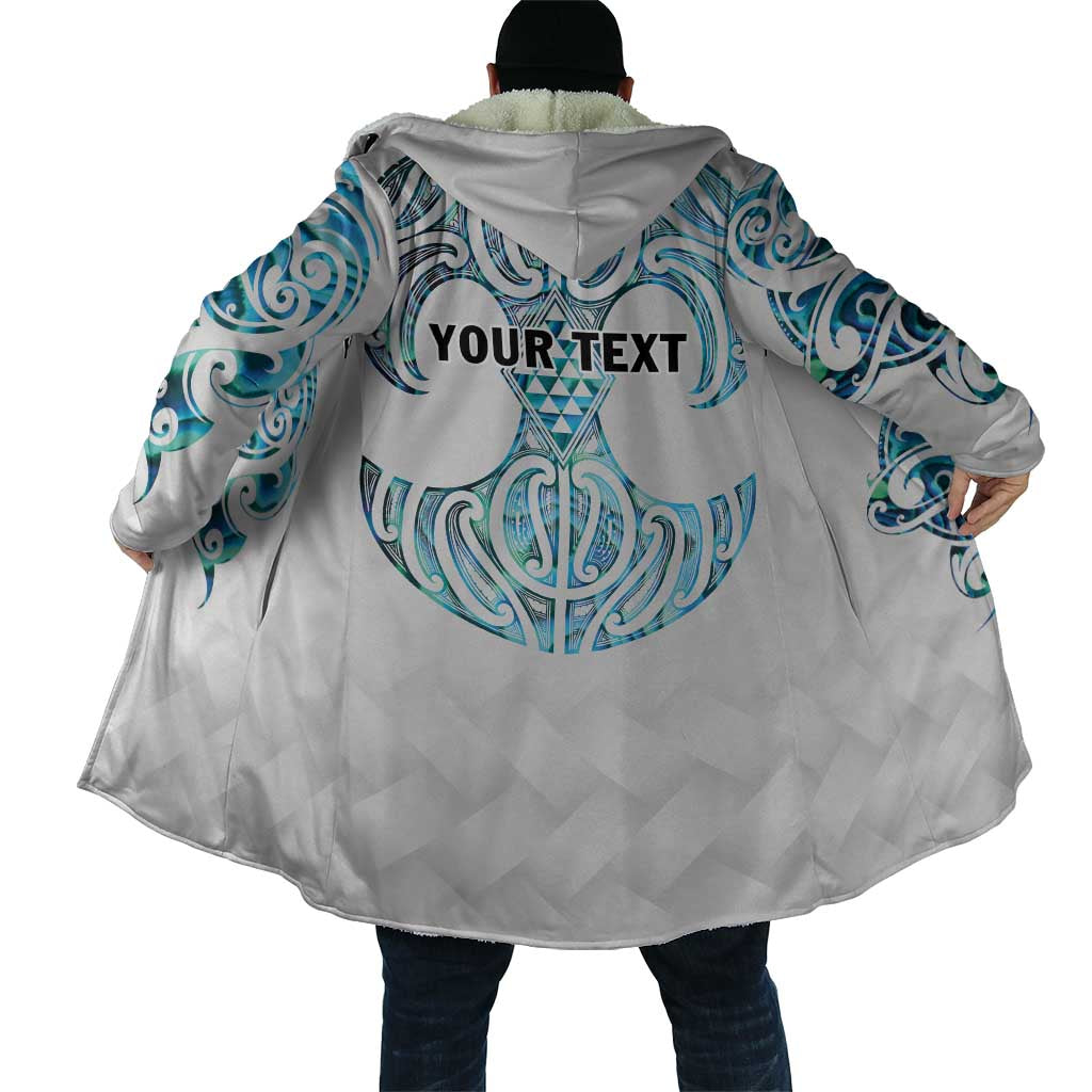Queensland Maori Kiwi Personalised Cloak Ma Kakariki Papua Shell Maori Tribal Tattoo - Aussie Hoodie