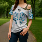 Queensland Maori Kiwi Personalised Cross Shoulder Shirt Ma Kakariki Papua Shell Maori Tribal Tattoo - Aussie Hoodie