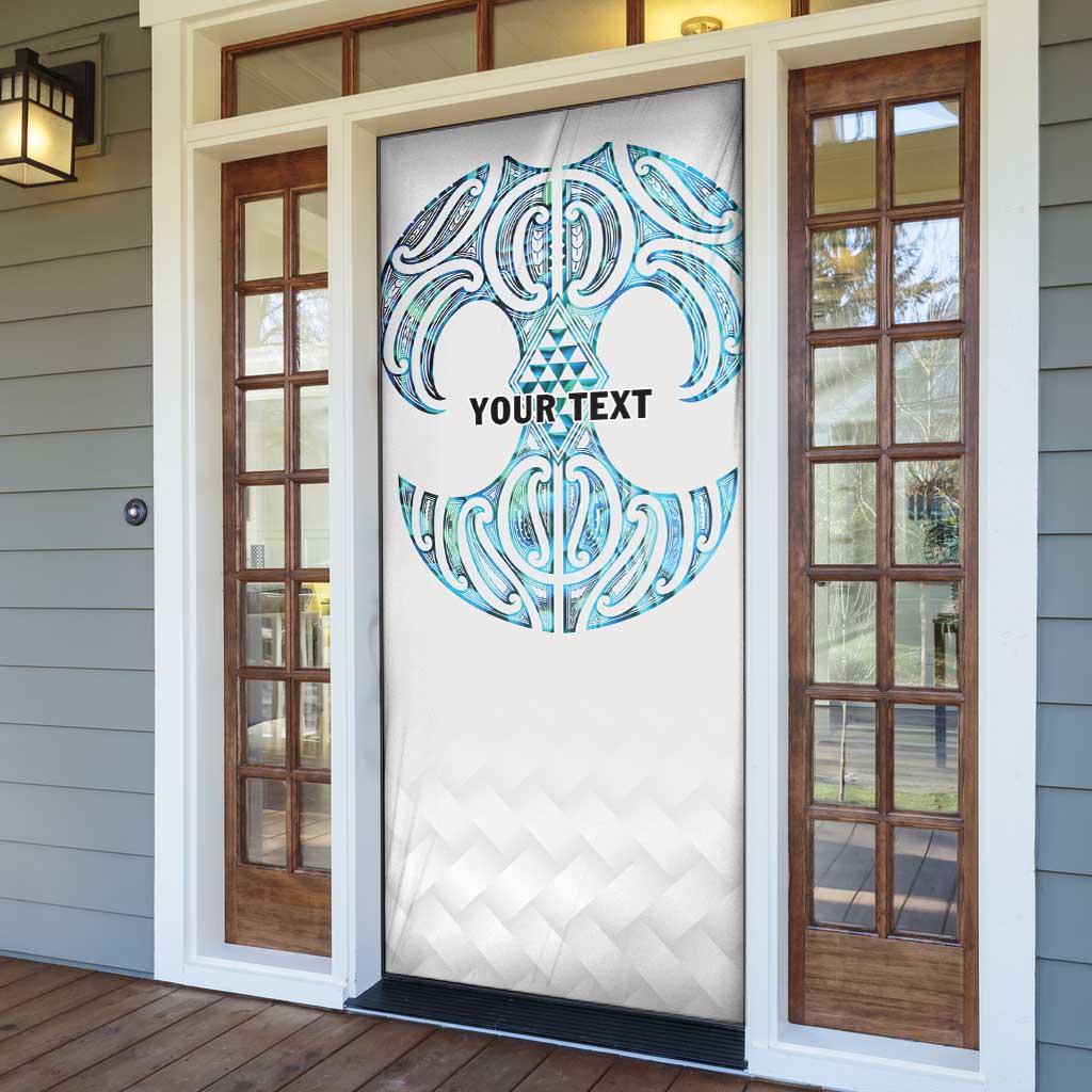 Queensland Maori Kiwi Personalised Door Cover Ma Kakariki Papua Shell Maori Tribal Tattoo - Aussie Hoodie
