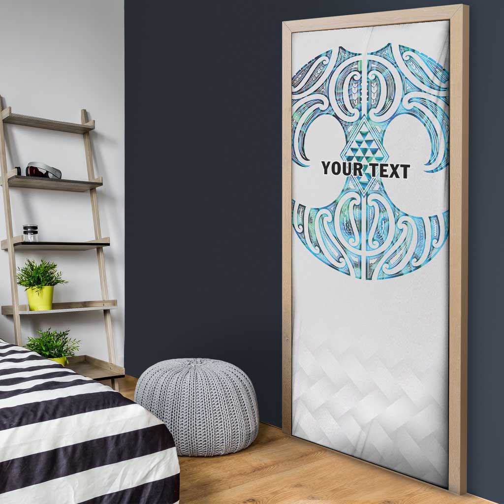 Queensland Maori Kiwi Personalised Door Cover Ma Kakariki Papua Shell Maori Tribal Tattoo - Aussie Hoodie