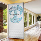 Queensland Maori Kiwi Personalised Door Cover Ma Kakariki Papua Shell Maori Tribal Tattoo - Aussie Hoodie