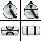 Queensland Maori Kiwi Personalised Duffle Bag Ma Kakariki Papua Shell Maori Tribal Tattoo