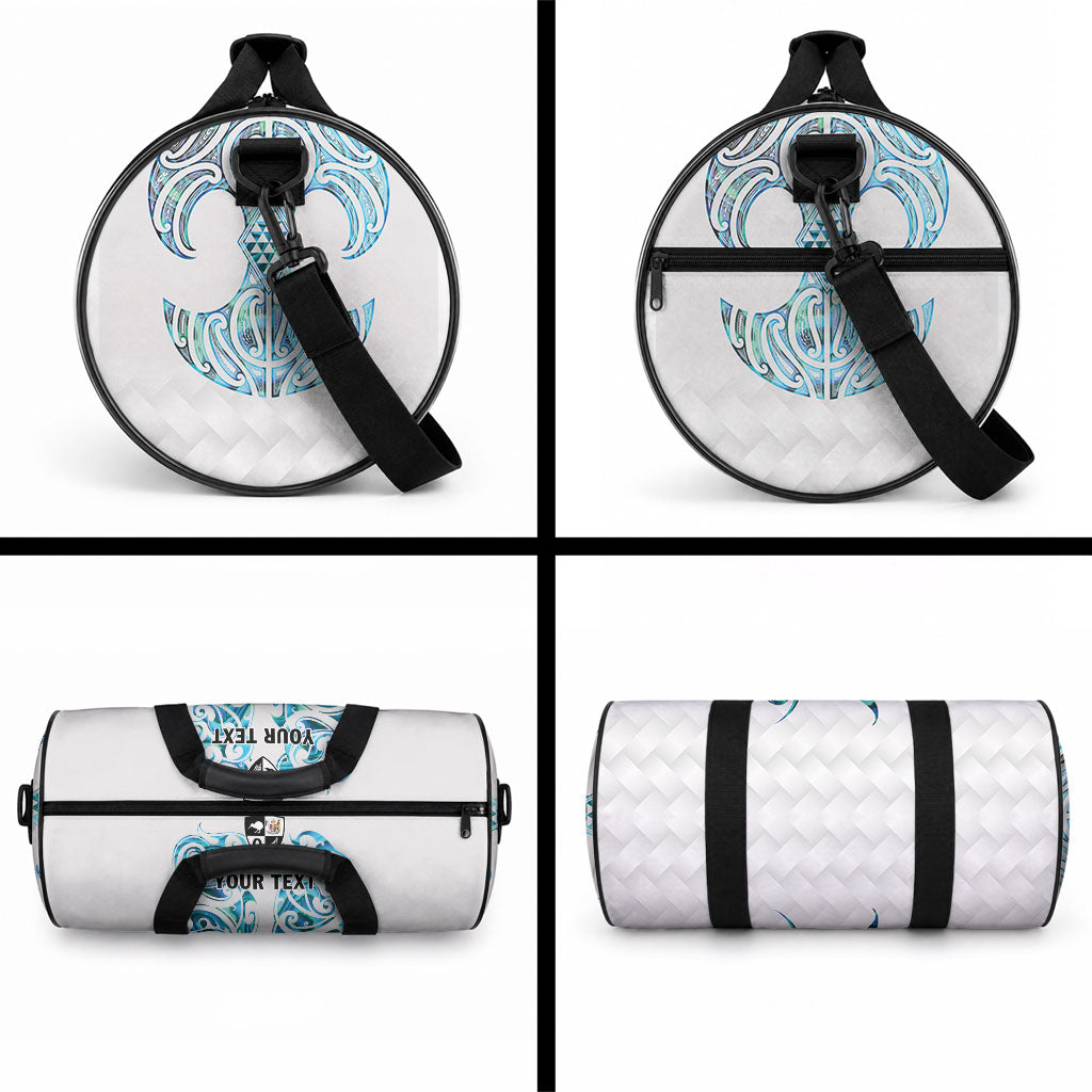 Queensland Maori Kiwi Personalised Duffle Bag Ma Kakariki Papua Shell Maori Tribal Tattoo