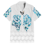 Queensland Maori Kiwi Personalised Family Matching Mermaid Dress and Hawaiian Shirt Ma Kakariki Papua Shell Maori Tribal Tattoo