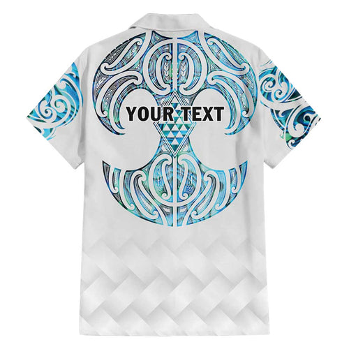 Queensland Maori Kiwi Personalised Family Matching Off Shoulder Short Dress and Hawaiian Shirt Ma Kakariki Papua Shell Maori Tribal Tattoo