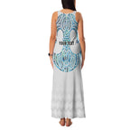 Queensland Maori Kiwi Personalised Family Matching Tank Maxi Dress and Hawaiian Shirt Ma Kakariki Papua Shell Maori Tribal Tattoo