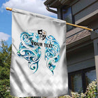 Queensland Maori Kiwi Personalised Garden Flag Ma Kakariki Papua Shell Maori Tribal Tattoo