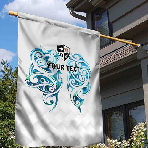 Queensland Maori Kiwi Personalised Garden Flag Ma Kakariki Papua Shell Maori Tribal Tattoo
