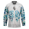 Queensland Maori Kiwi Personalised Hockey Jersey Ma Kakariki Papua Shell Maori Tribal Tattoo - Aussie Hoodie