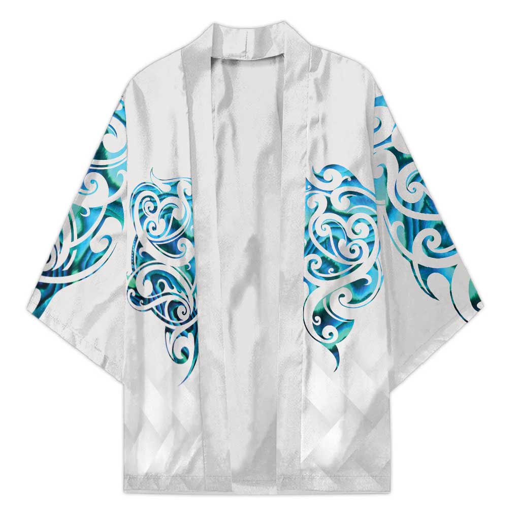 Queensland Maori Kiwi Personalised Kimono Ma Kakariki Papua Shell Maori Tribal Tattoo - Aussie Hoodie