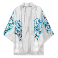 Queensland Maori Kiwi Personalised Kimono Ma Kakariki Papua Shell Maori Tribal Tattoo - Aussie Hoodie