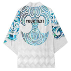 Queensland Maori Kiwi Personalised Kimono Ma Kakariki Papua Shell Maori Tribal Tattoo - Aussie Hoodie