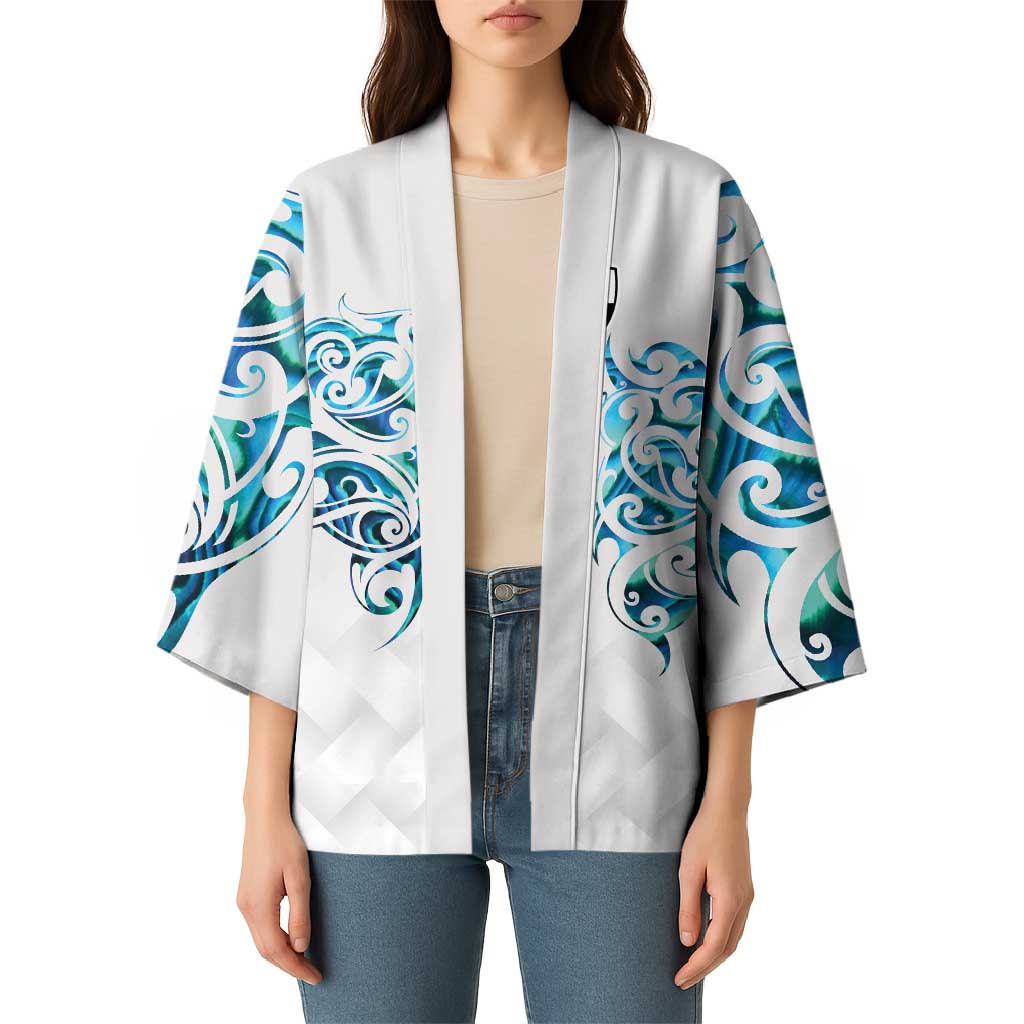 Queensland Maori Kiwi Personalised Kimono Ma Kakariki Papua Shell Maori Tribal Tattoo - Aussie Hoodie