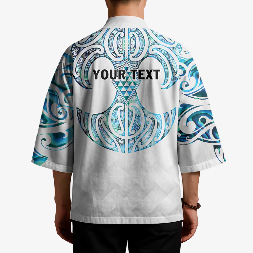 Queensland Maori Kiwi Personalised Kimono Ma Kakariki Papua Shell Maori Tribal Tattoo - Aussie Hoodie