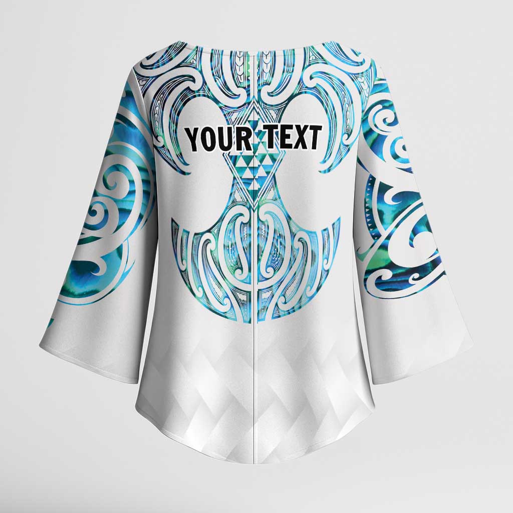 Queensland Maori Kiwi Personalised Kimono Sleeve Blouse Ma Kakariki Papua Shell Maori Tribal Tattoo - Aussie Hoodie
