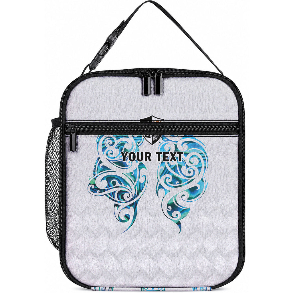 Queensland Maori Kiwi Personalised Lunch Bag Ma Kakariki Papua Shell Maori Tribal Tattoo
