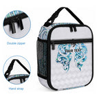 Queensland Maori Kiwi Personalised Lunch Bag Ma Kakariki Papua Shell Maori Tribal Tattoo