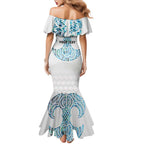 Queensland Maori Kiwi Personalised Mermaid Dress Ma Kakariki Papua Shell Maori Tribal Tattoo