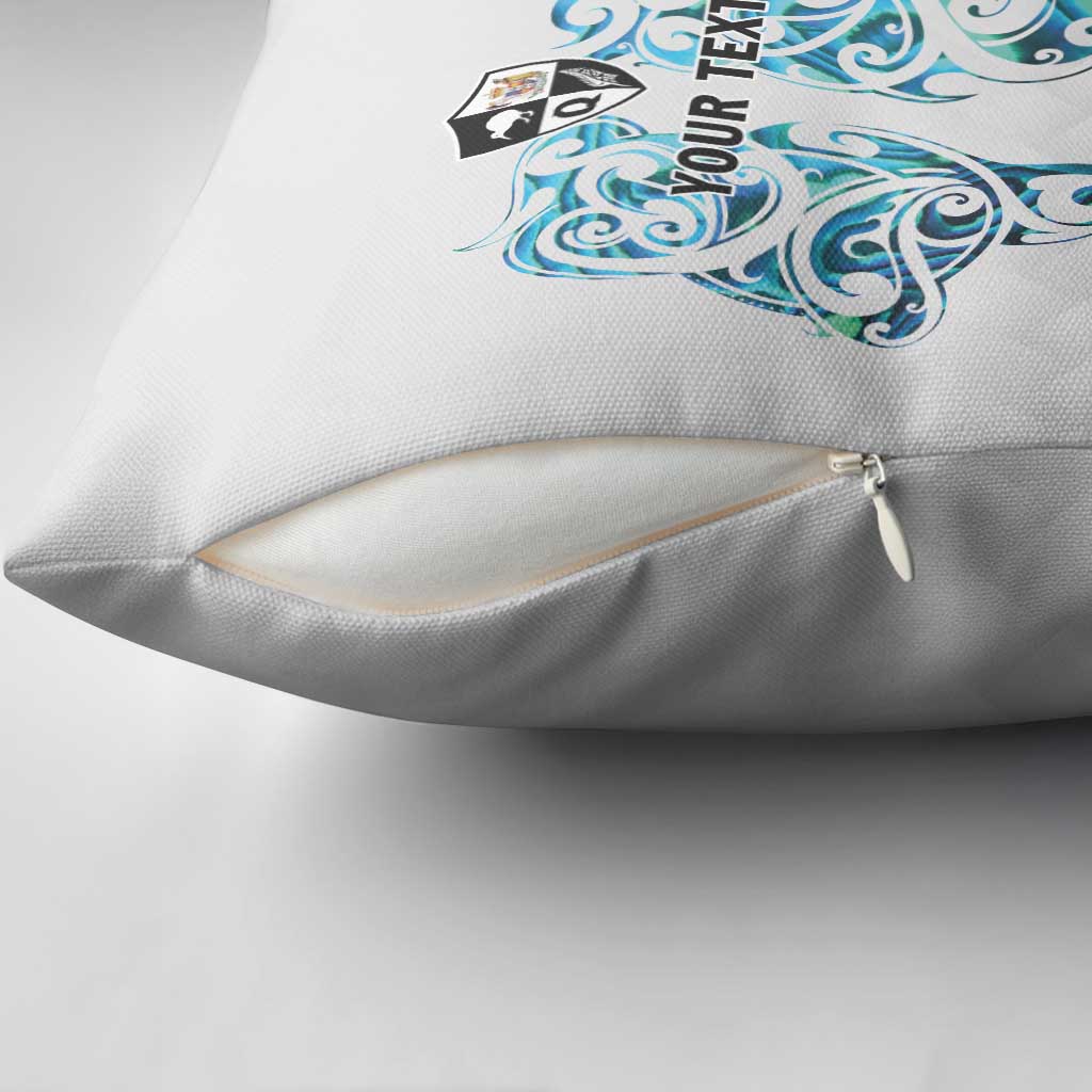 Queensland Maori Kiwi Personalised Pillow Cover Ma Kakariki Papua Shell Maori Tribal Tattoo - Aussie Hoodie
