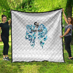 Queensland Maori Kiwi Personalised Quilt Ma Kakariki Papua Shell Maori Tribal Tattoo