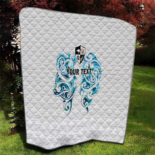Queensland Maori Kiwi Personalised Quilt Ma Kakariki Papua Shell Maori Tribal Tattoo