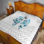 Queensland Maori Kiwi Personalised Quilt Ma Kakariki Papua Shell Maori Tribal Tattoo