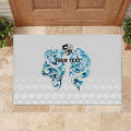 Queensland Maori Kiwi Personalised Rubber Doormat Ma Kakariki Papua Shell Maori Tribal Tattoo