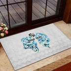 Queensland Maori Kiwi Personalised Rubber Doormat Ma Kakariki Papua Shell Maori Tribal Tattoo