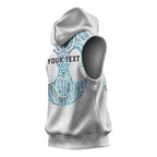 Queensland Maori Kiwi Personalised Sleeveless Hoodie Ma Kakariki Papua Shell Maori Tribal Tattoo - Aussie Hoodie