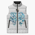 Queensland Maori Kiwi Personalised Sleeveless Puffer Jacket Ma Kakariki Papua Shell Maori Tribal Tattoo - Aussie Hoodie