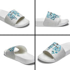 Queensland Maori Kiwi Personalised Slide Sandals Ma Kakariki Papua Shell Maori Tribal Tattoo - Aussie Hoodie