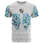 Queensland Maori Kiwi Personalised T Shirt Ma Kakariki Papua Shell Maori Tribal Tattoo