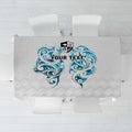 Queensland Maori Kiwi Personalised Tablecloth Ma Kakariki Papua Shell Maori Tribal Tattoo