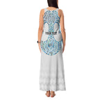 Queensland Maori Kiwi Personalised Tank Maxi Dress Ma Kakariki Papua Shell Maori Tribal Tattoo