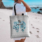 Queensland Maori Kiwi Personalised Tote Bag Ma Kakariki Papua Shell Maori Tribal Tattoo - Aussie Hoodie