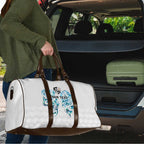 Queensland Maori Kiwi Personalised Travel Bag Ma Kakariki Papua Shell Maori Tribal Tattoo - Aussie Hoodie